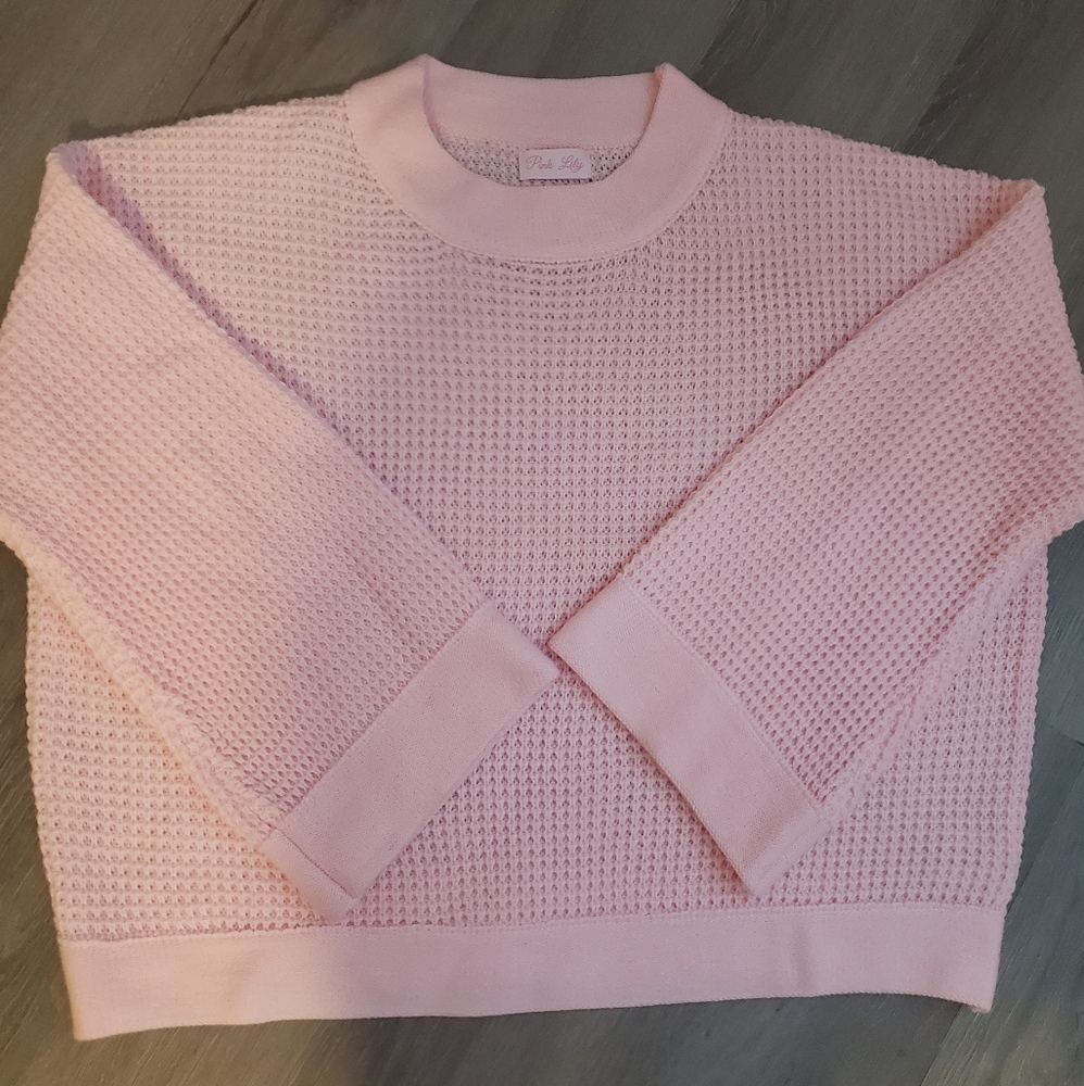 NWOT Pink Lily Sweater
